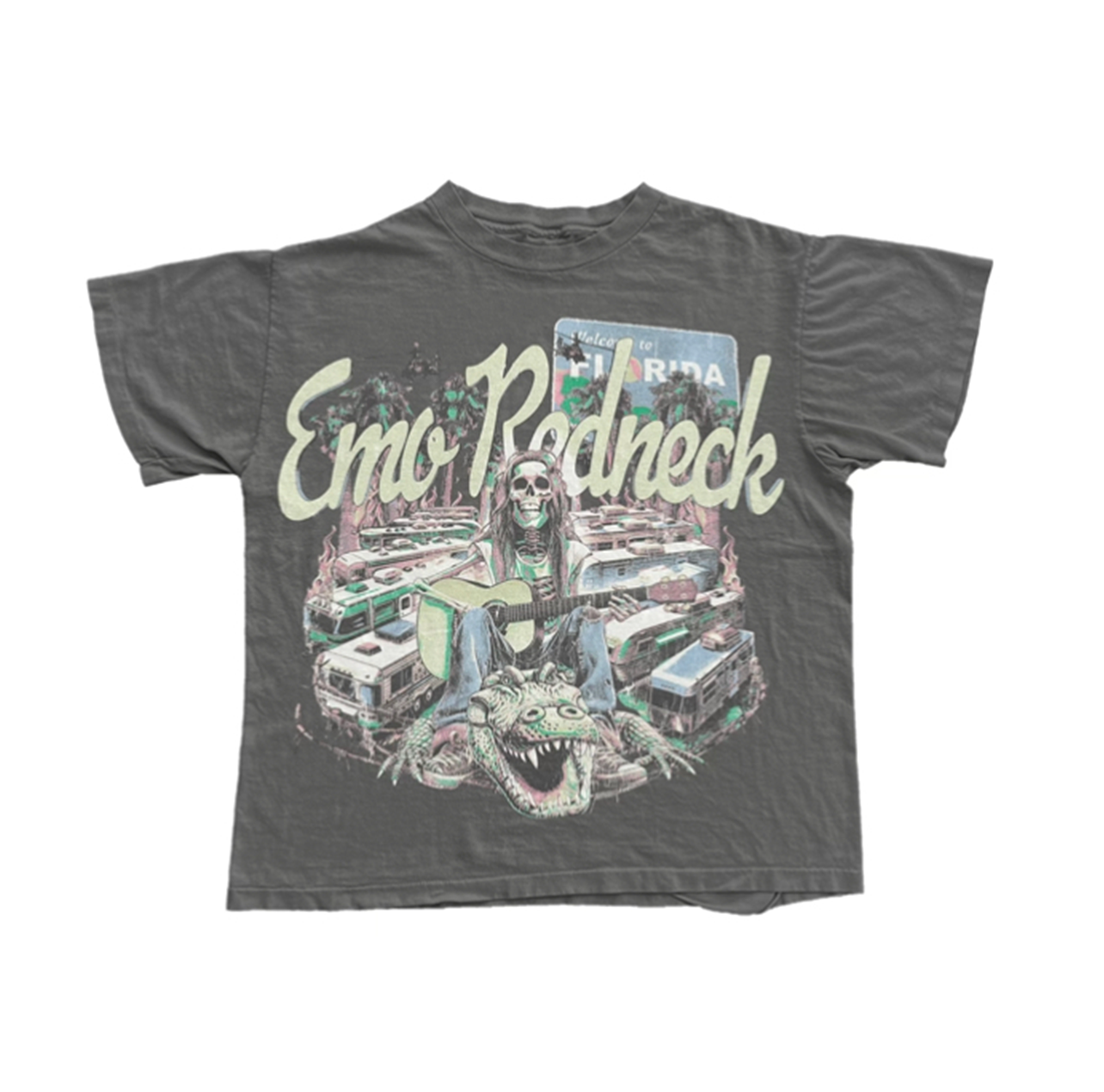 Emo Redneck - Faded Black Tee